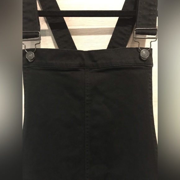 Bootlegger Overall Black Distressed Stretchy - Picture 3 of 8